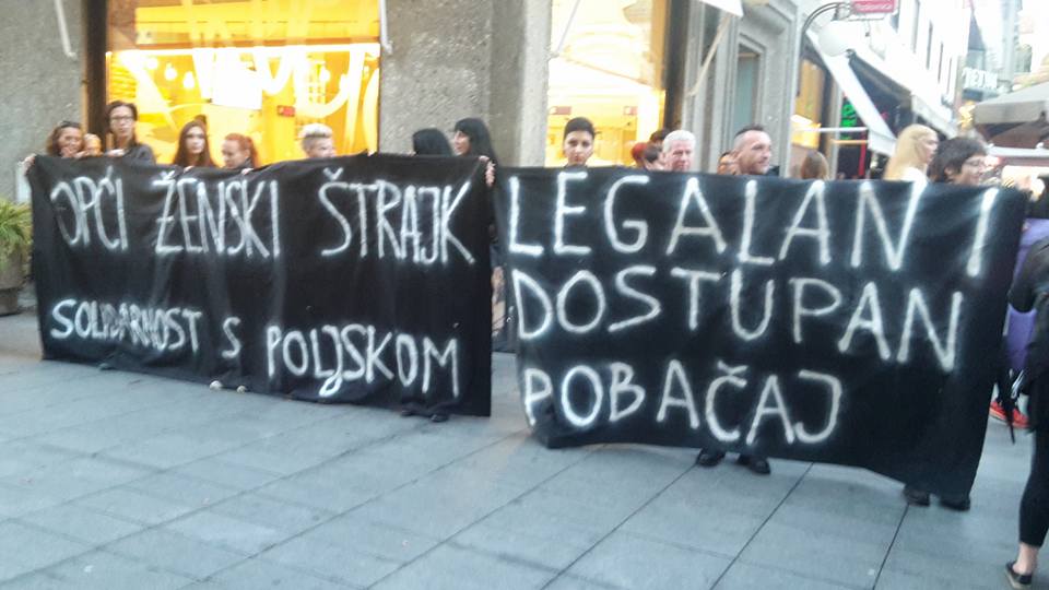 Solidarnost iz Zagreba ženskom općem štrajku u Poljskoj