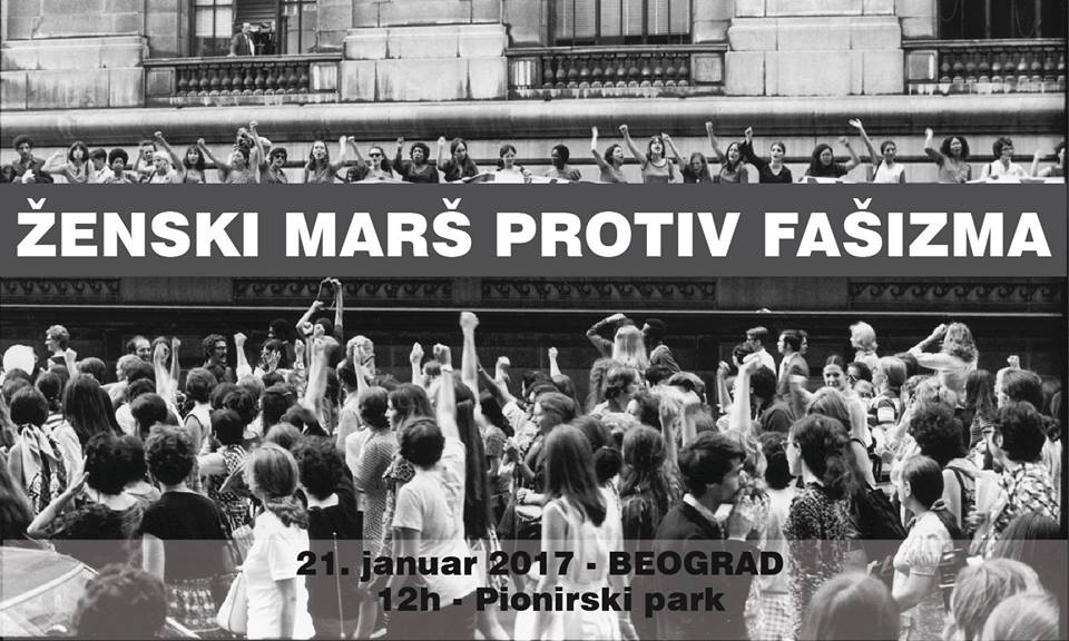 Beograd: Ženski marš protiv fašizma