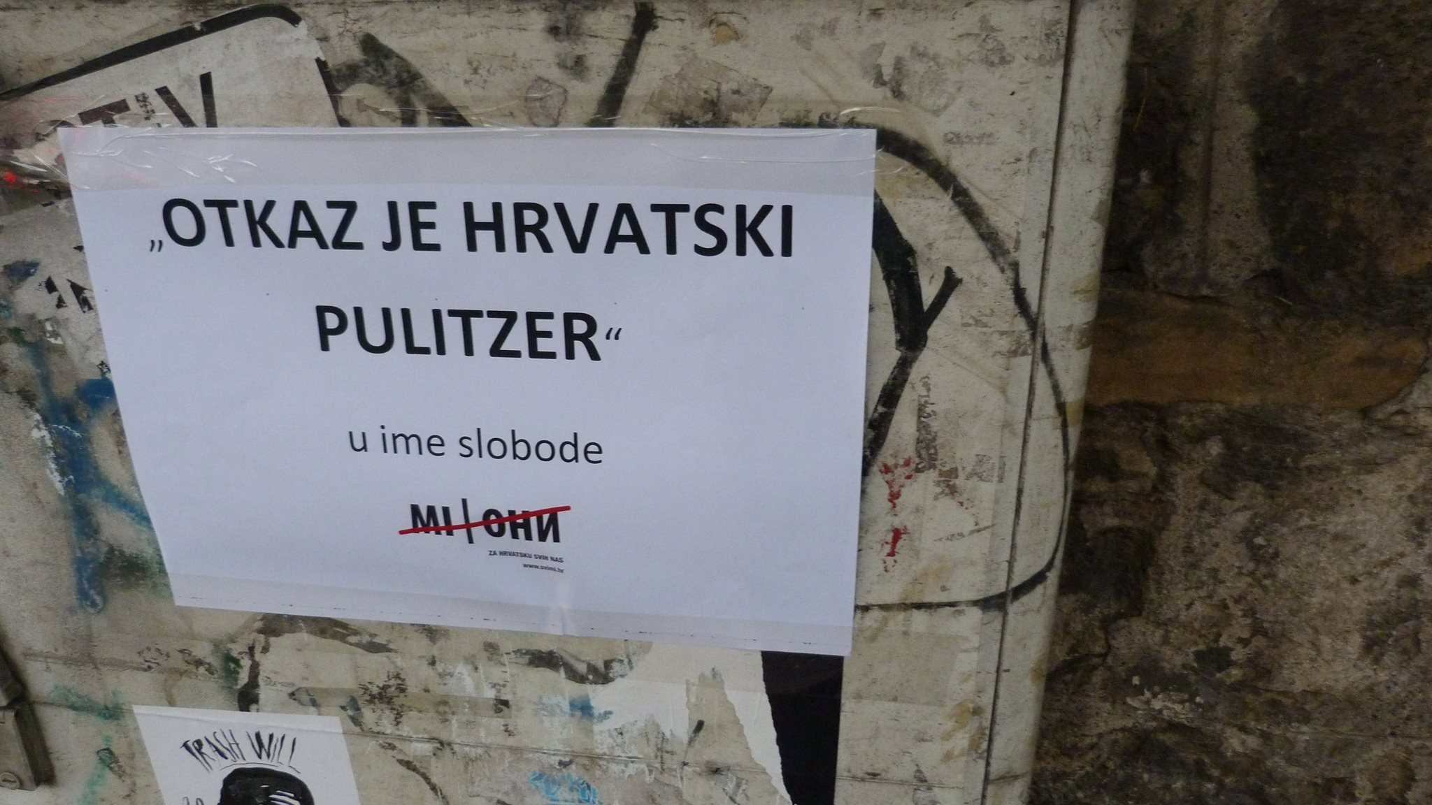 Aktivistička šetnja: Otkaz je hrvatski Pulitzer!