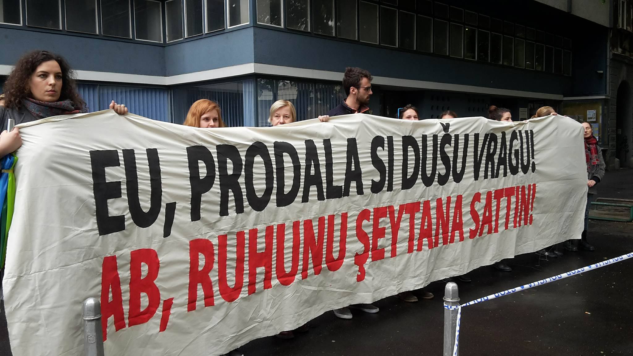 Prosvjed protiv boravka Erdogana u Hrvatskoj!