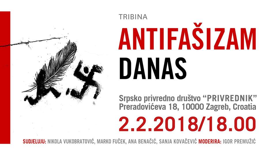 Poziv na tribinu ‘Antifašizam danas’
