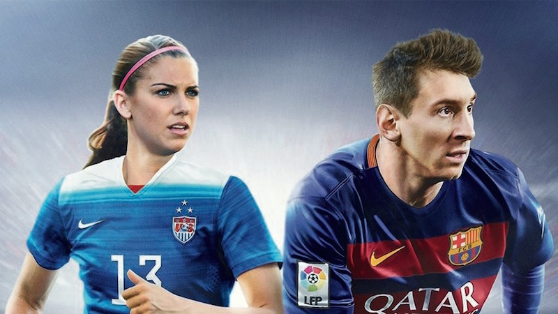 Žena na naslovnici igre FIFA 16