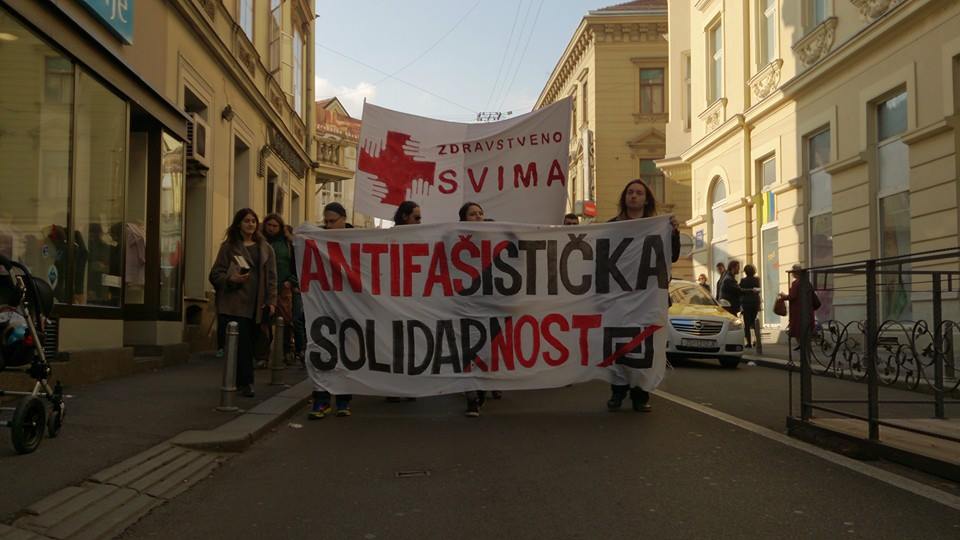 Okupljeni u povorku Marša solidarnosti, građani i građanke prošetali/e Zagrebom