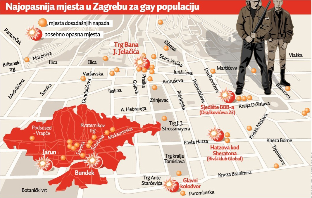 Draškovićeva najopasnija lokacija za homoseksualce