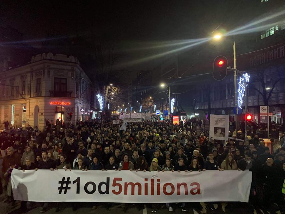 Deseti protest 1od5 miliona diljem Srbije!