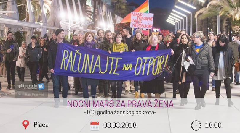 I Split maršira: Noćni marš ZA prava žena